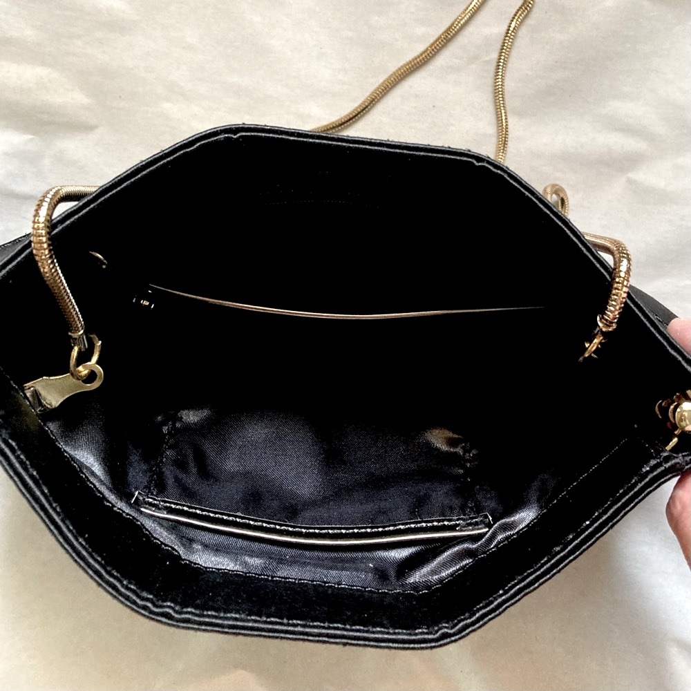 Monet Black Satin Purse - Picture 3 of 10